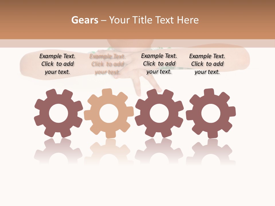 Clothing Supporting Child PowerPoint Template