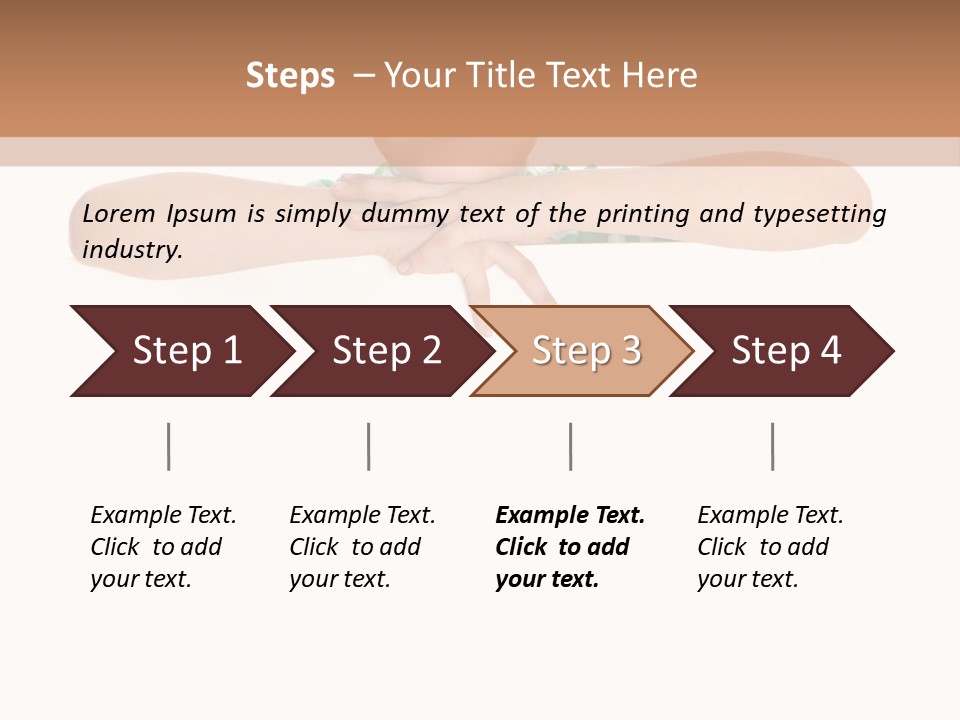 Clothing Supporting Child PowerPoint Template