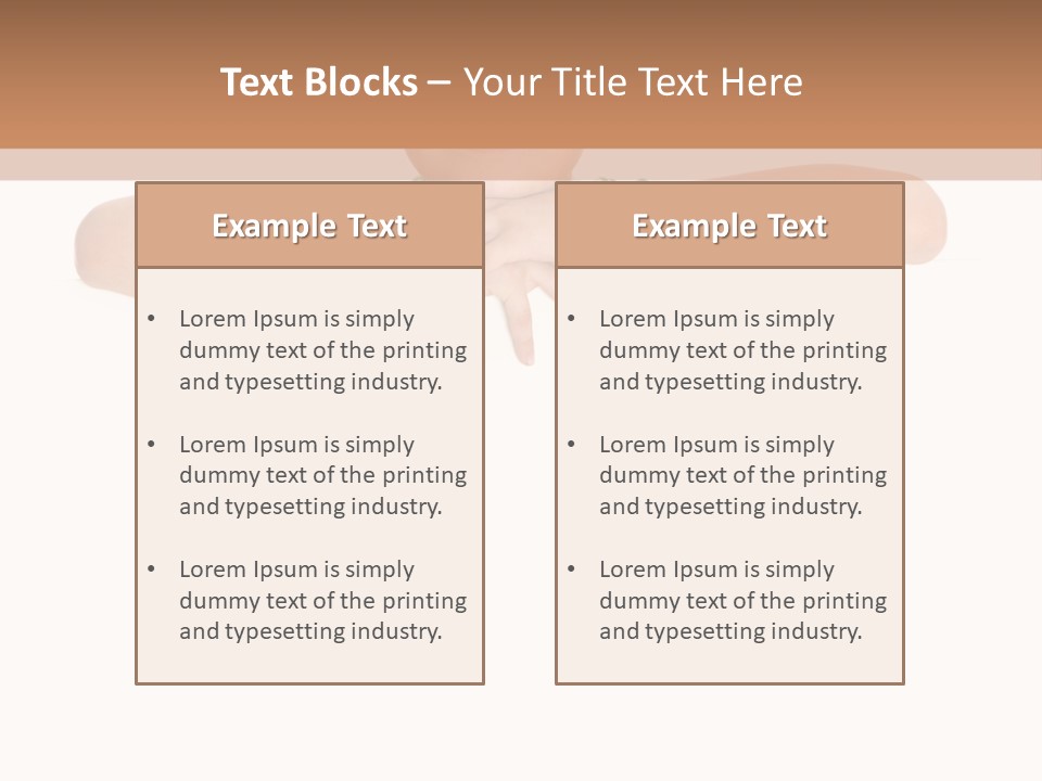 Clothing Supporting Child PowerPoint Template