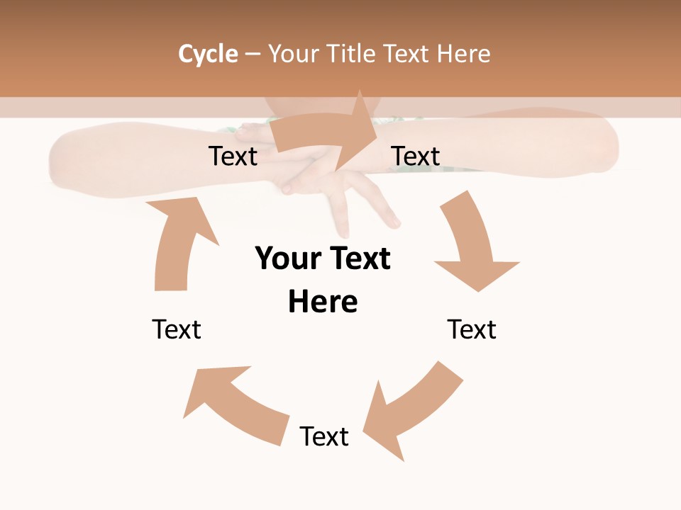 Clothing Supporting Child PowerPoint Template