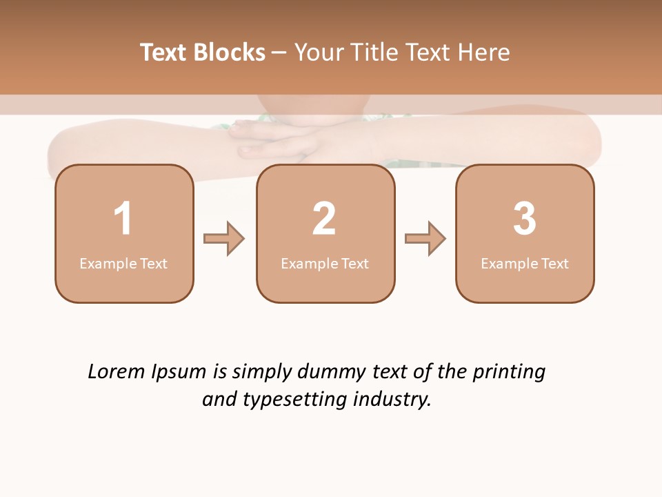 Clothing Supporting Child PowerPoint Template