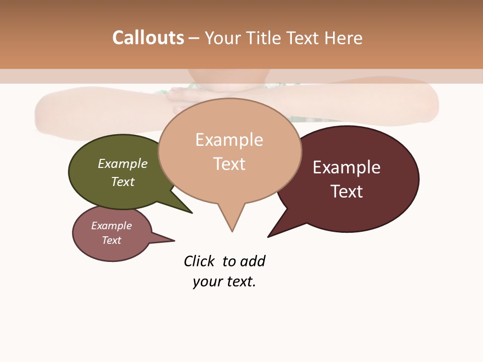 Clothing Supporting Child PowerPoint Template