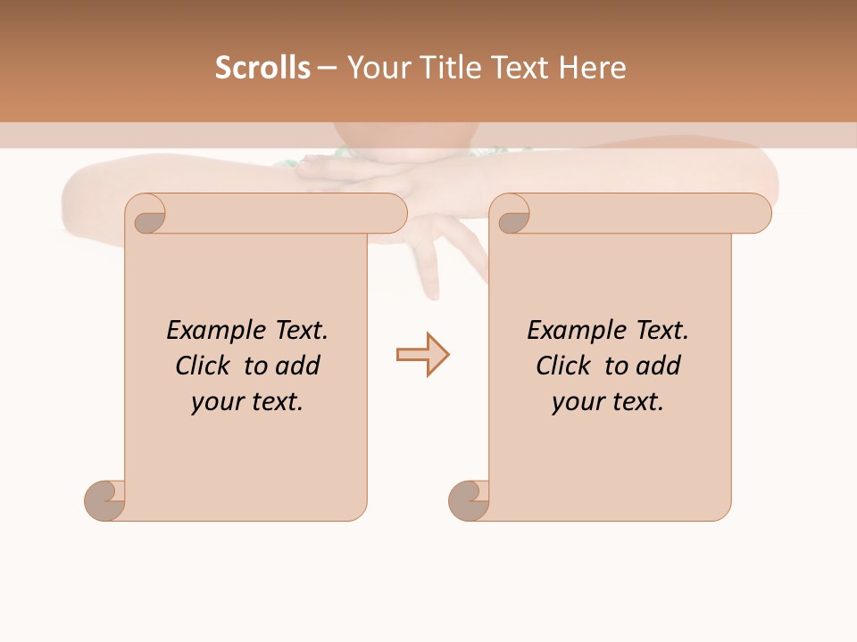 Clothing Supporting Child PowerPoint Template