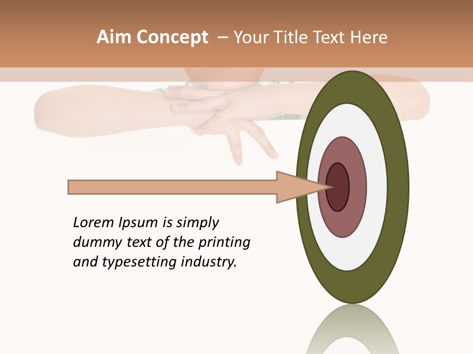 Clothing Supporting Child PowerPoint Template