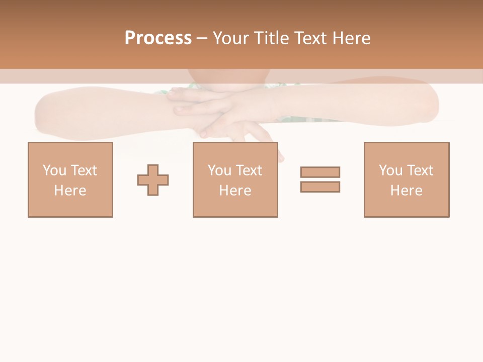 Clothing Supporting Child PowerPoint Template