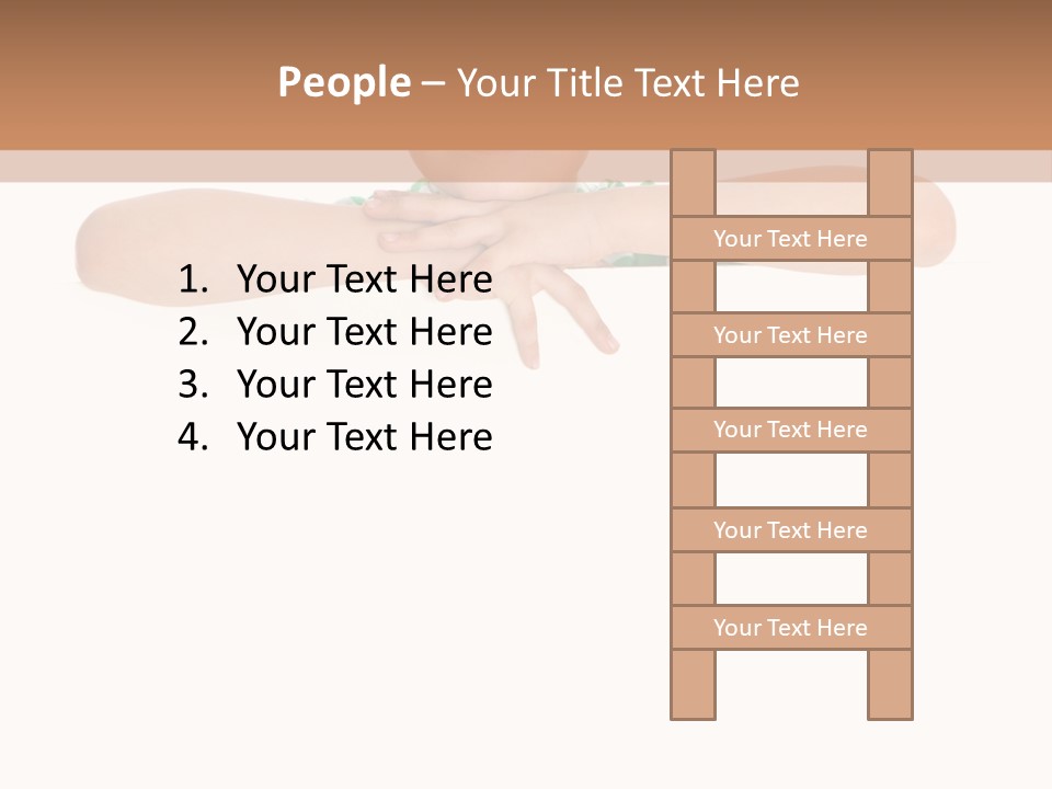 Clothing Supporting Child PowerPoint Template
