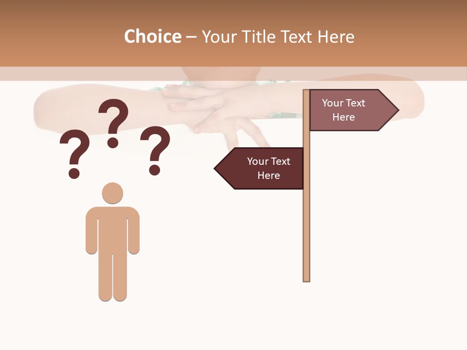 Clothing Supporting Child PowerPoint Template