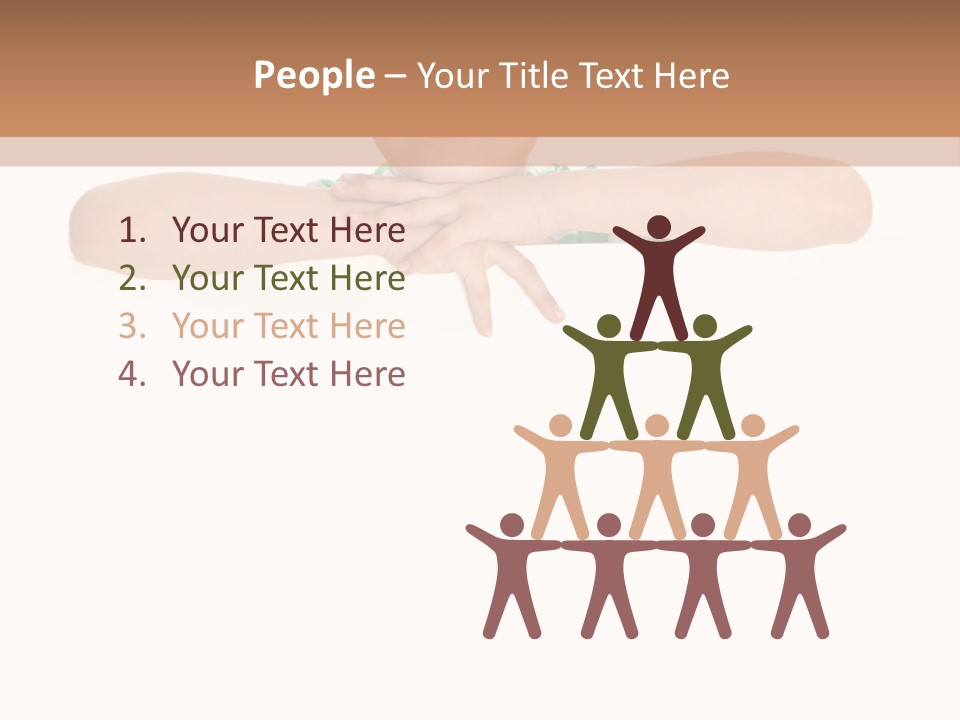 Clothing Supporting Child PowerPoint Template