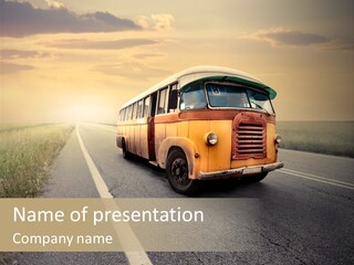 Transportation Obsolete Grass PowerPoint Template