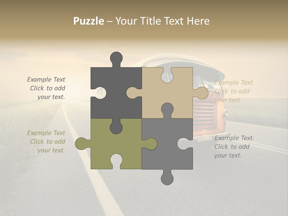 Transportation Obsolete Grass PowerPoint Template