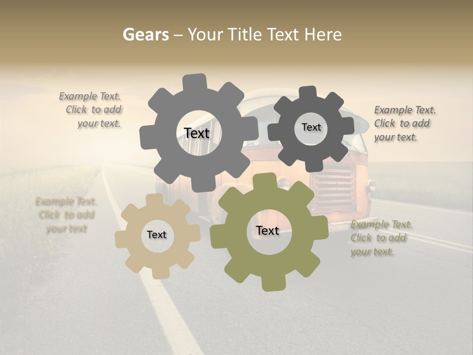 Transportation Obsolete Grass PowerPoint Template