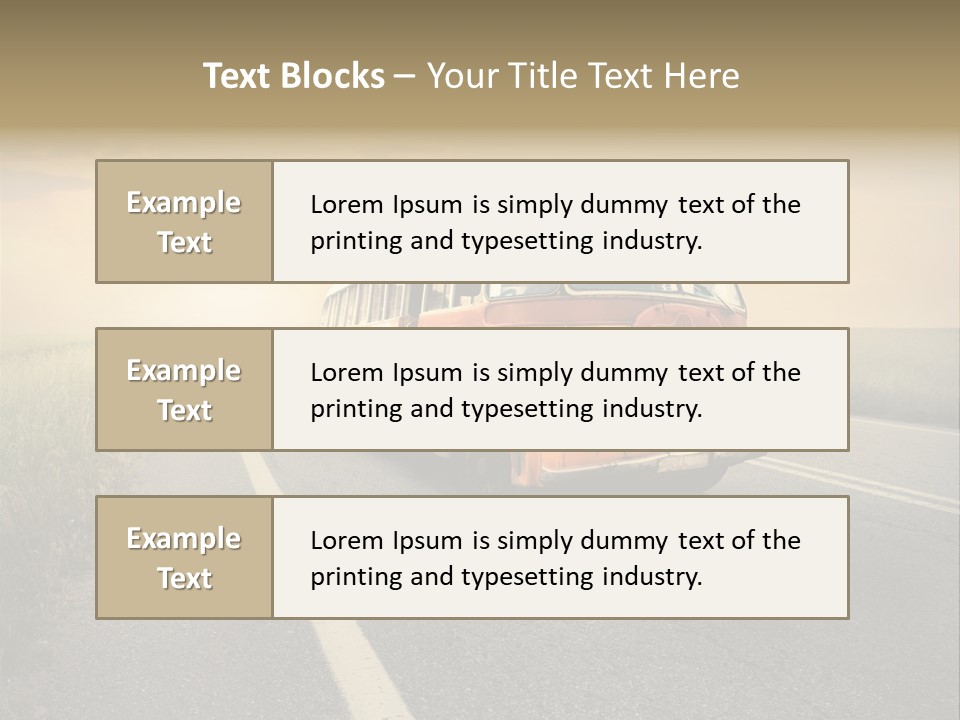 Transportation Obsolete Grass PowerPoint Template