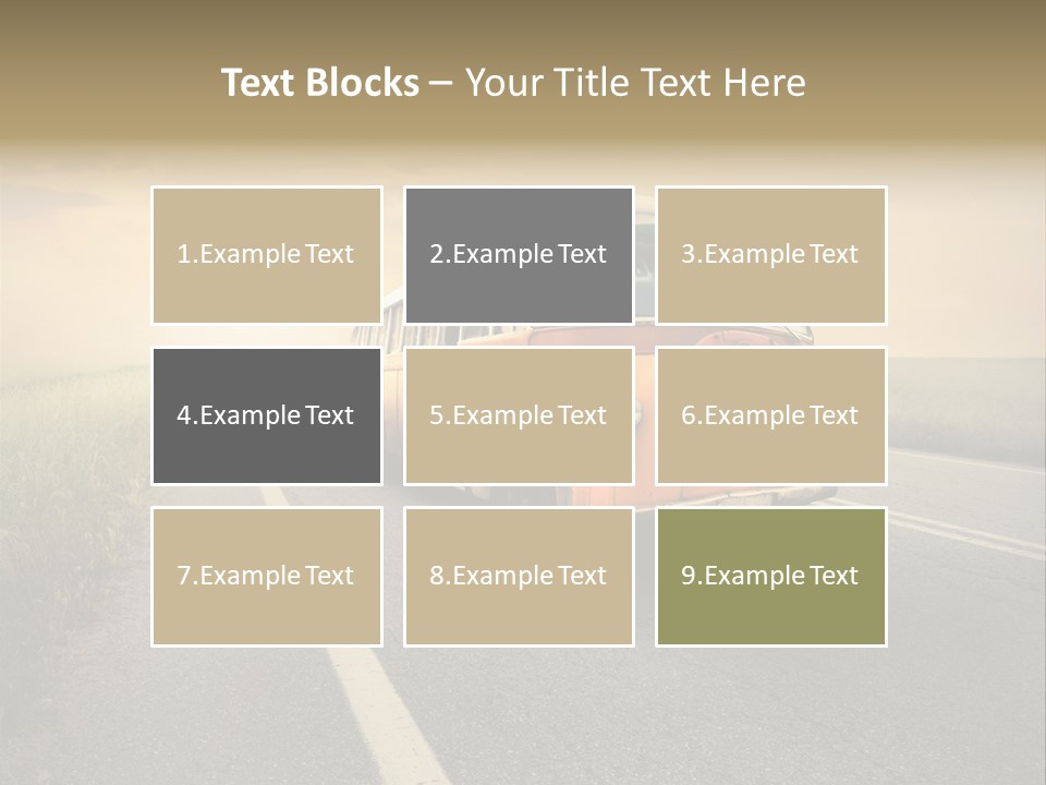 Transportation Obsolete Grass PowerPoint Template