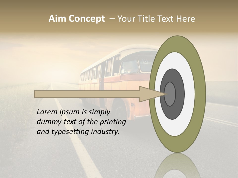 Transportation Obsolete Grass PowerPoint Template