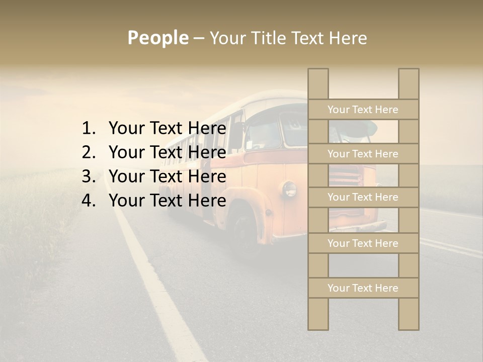 Transportation Obsolete Grass PowerPoint Template