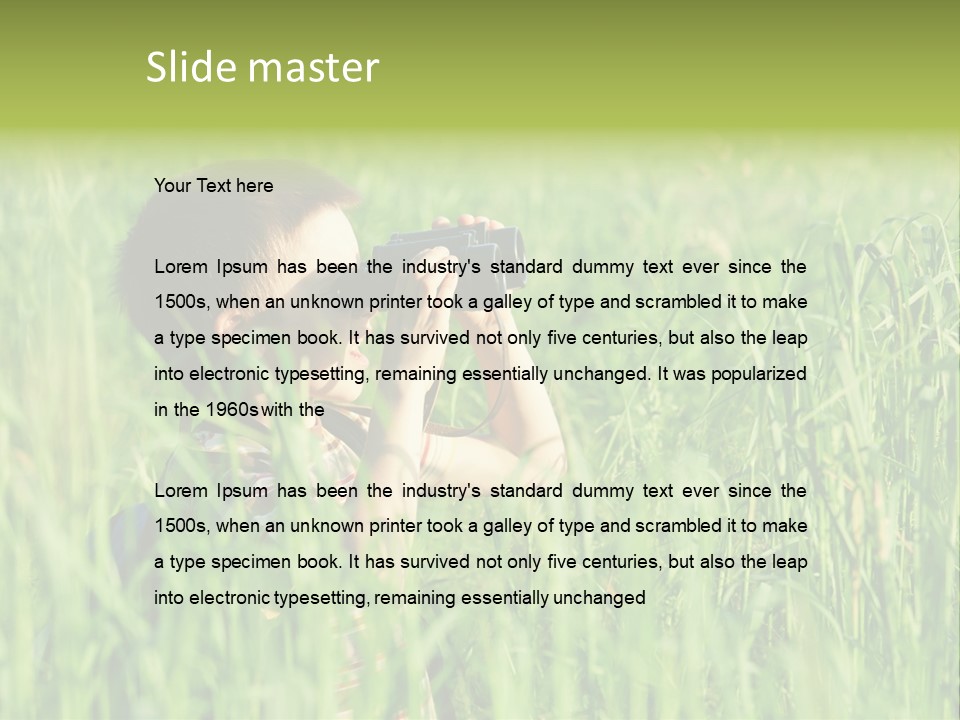 Nature Outback Camping PowerPoint Template