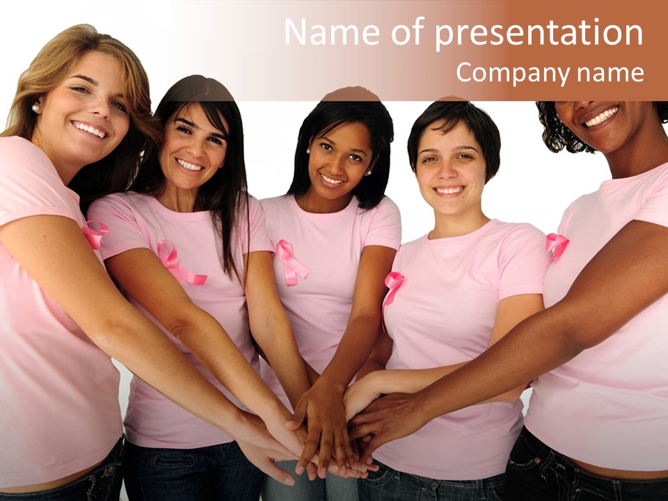 Concept Hands Caucasian PowerPoint Template