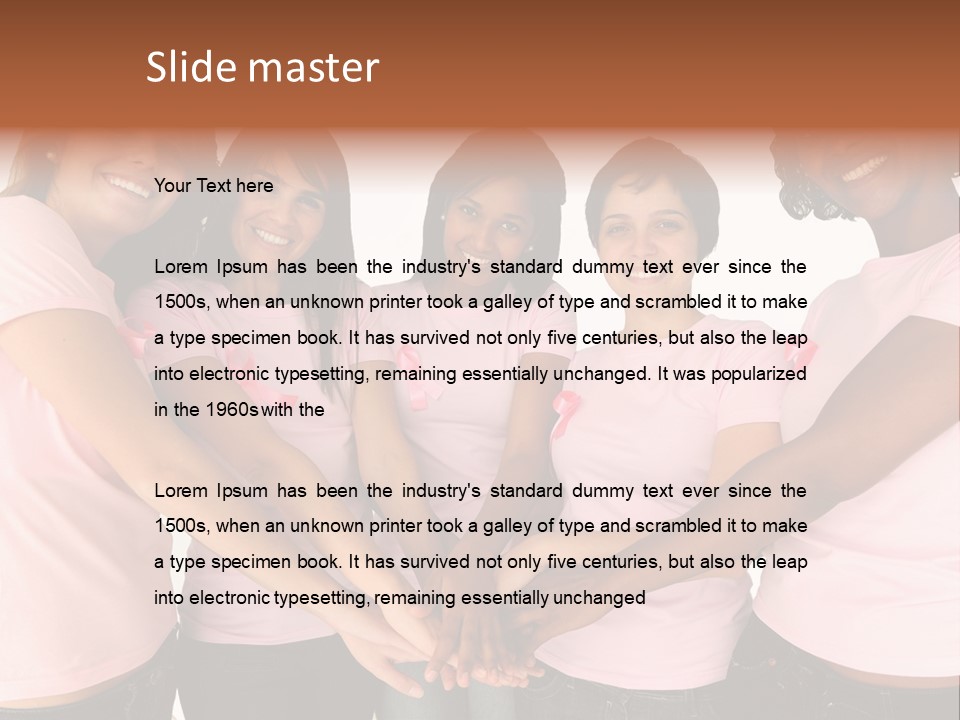 Concept Hands Caucasian PowerPoint Template