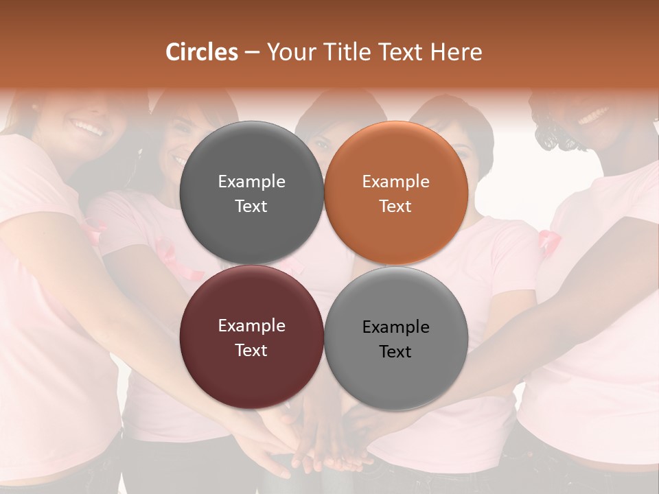 Concept Hands Caucasian PowerPoint Template