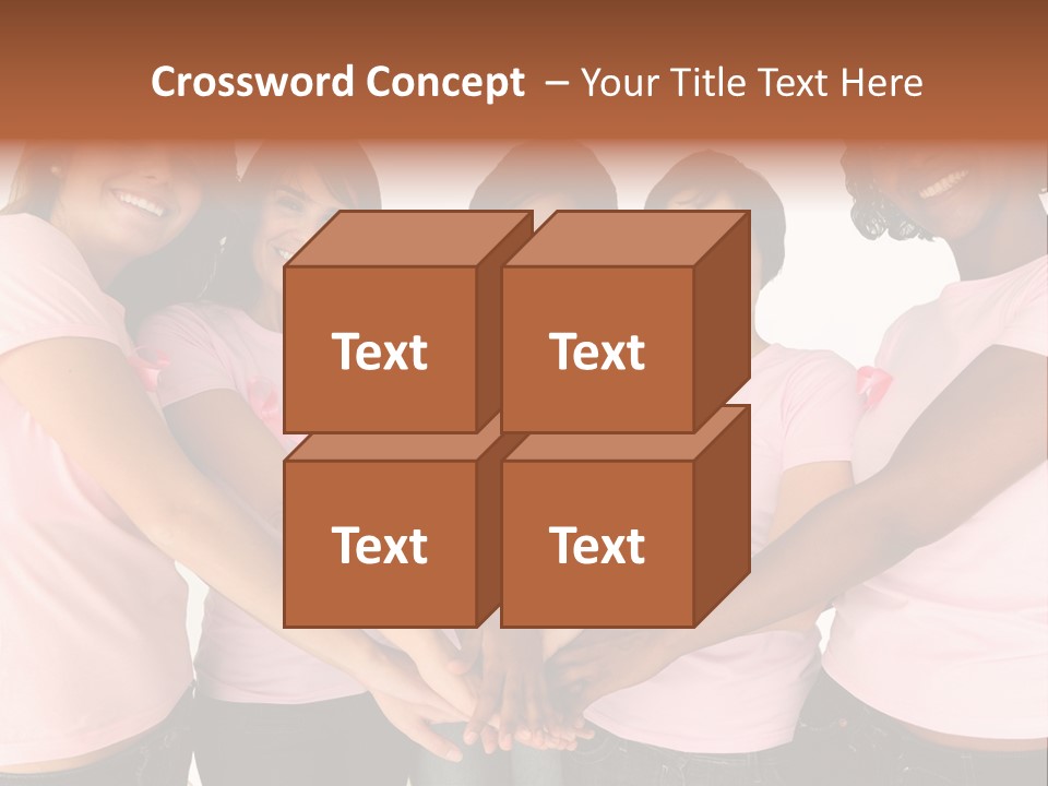 Concept Hands Caucasian PowerPoint Template