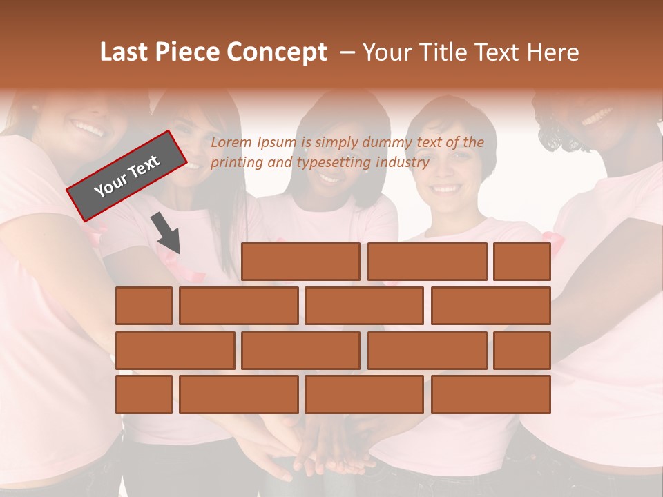 Concept Hands Caucasian PowerPoint Template