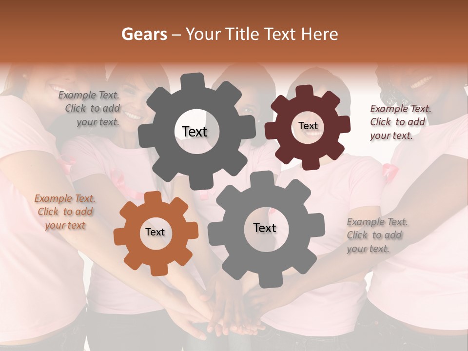 Concept Hands Caucasian PowerPoint Template