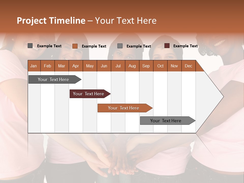 Concept Hands Caucasian PowerPoint Template