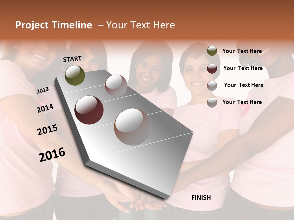 Concept Hands Caucasian PowerPoint Template
