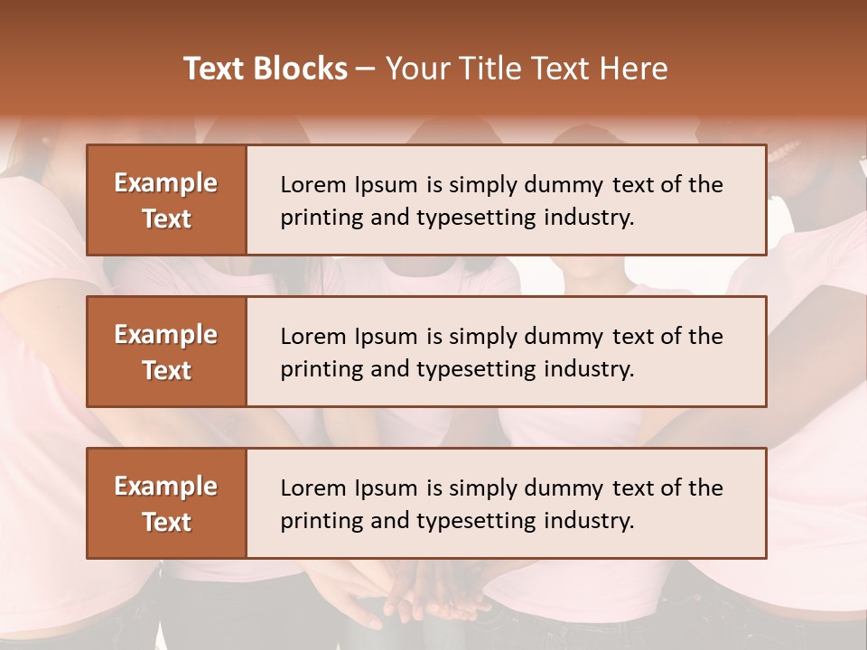 Concept Hands Caucasian PowerPoint Template