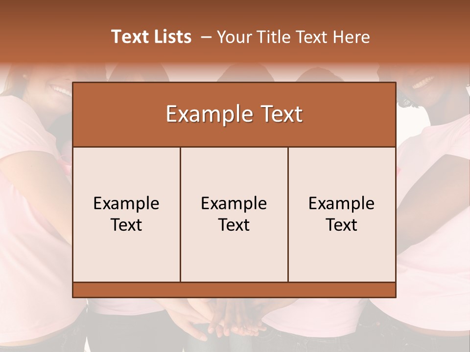 Concept Hands Caucasian PowerPoint Template