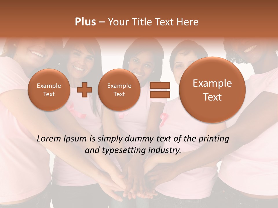 Concept Hands Caucasian PowerPoint Template