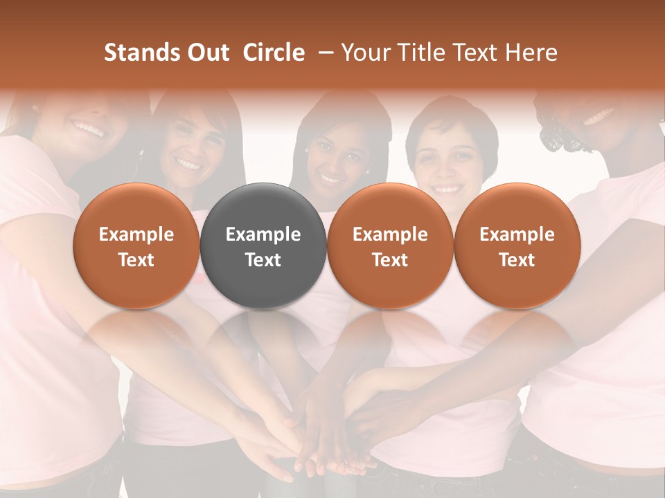 Concept Hands Caucasian PowerPoint Template