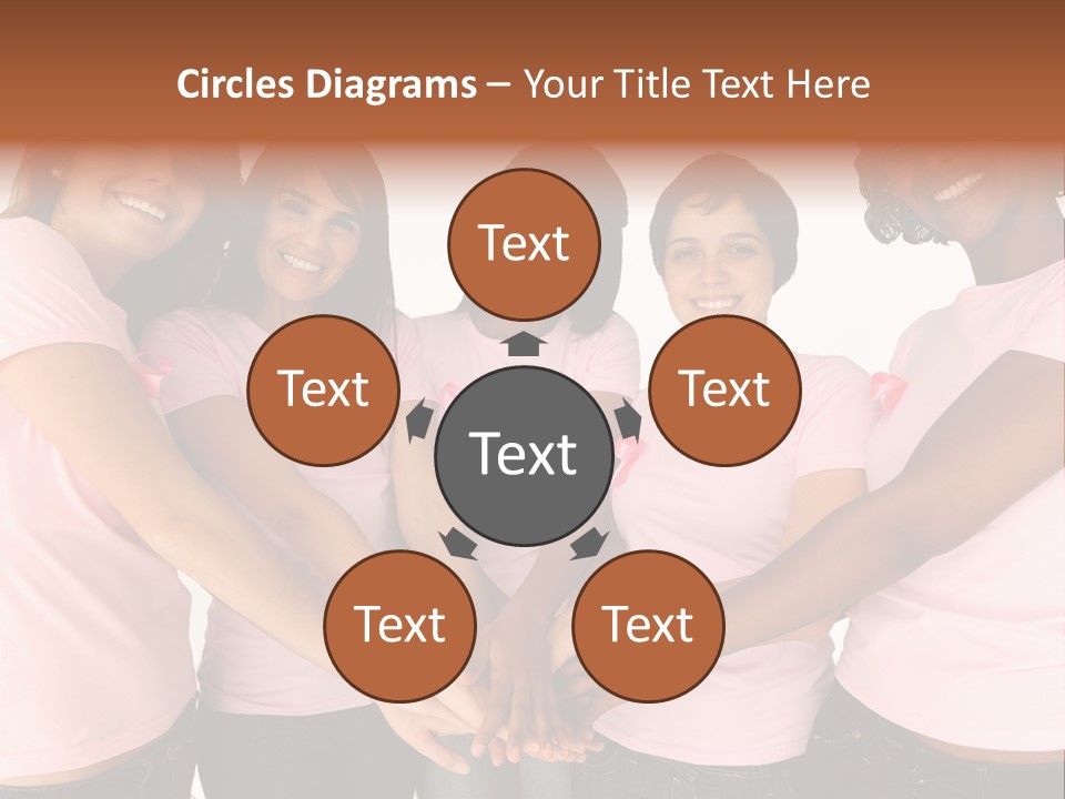 Concept Hands Caucasian PowerPoint Template