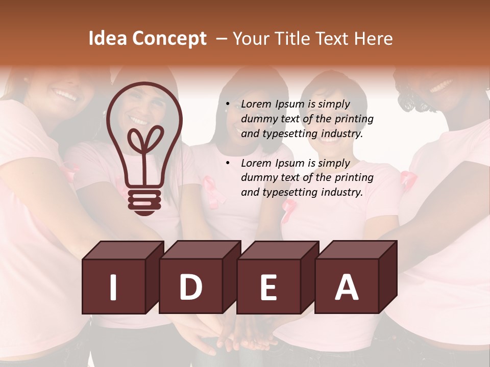 Concept Hands Caucasian PowerPoint Template