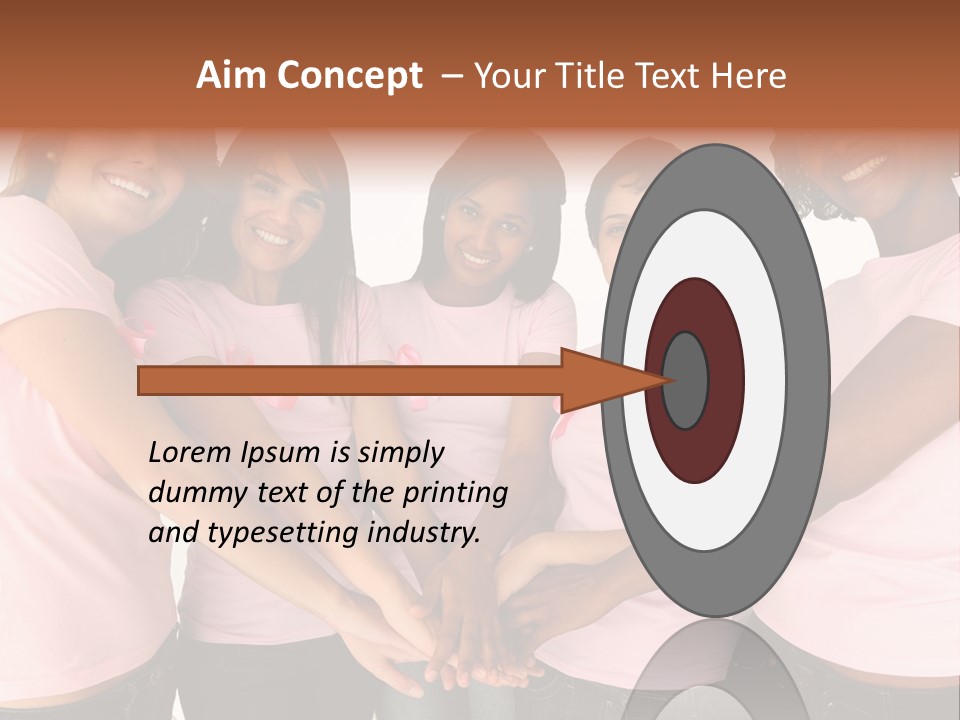 Concept Hands Caucasian PowerPoint Template