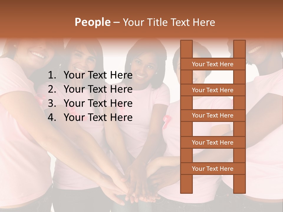 Concept Hands Caucasian PowerPoint Template