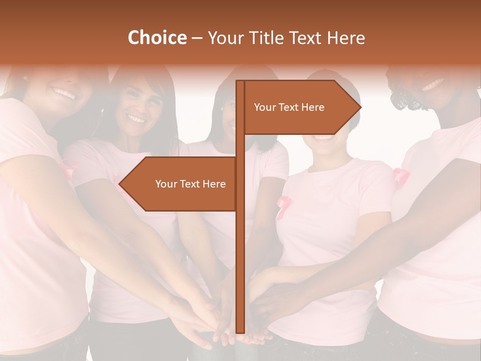 Concept Hands Caucasian PowerPoint Template