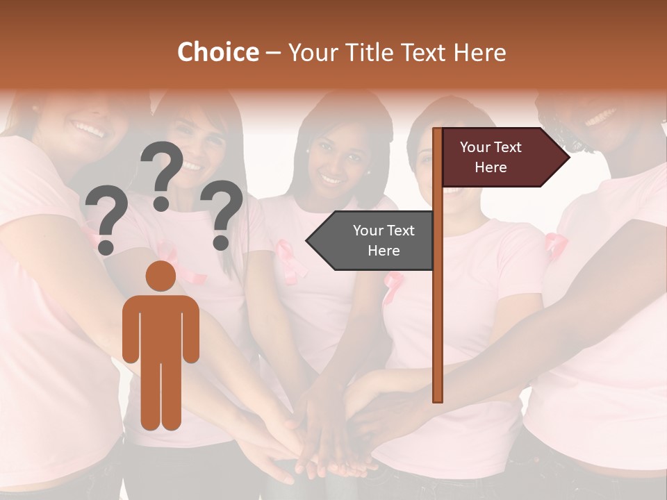 Concept Hands Caucasian PowerPoint Template