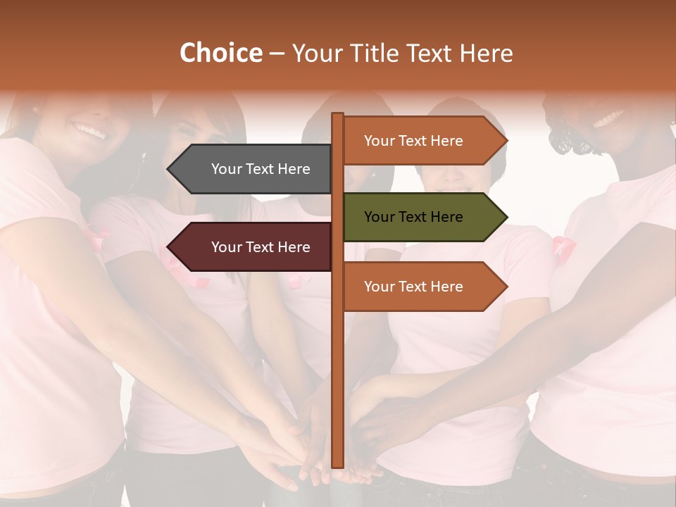 Concept Hands Caucasian PowerPoint Template