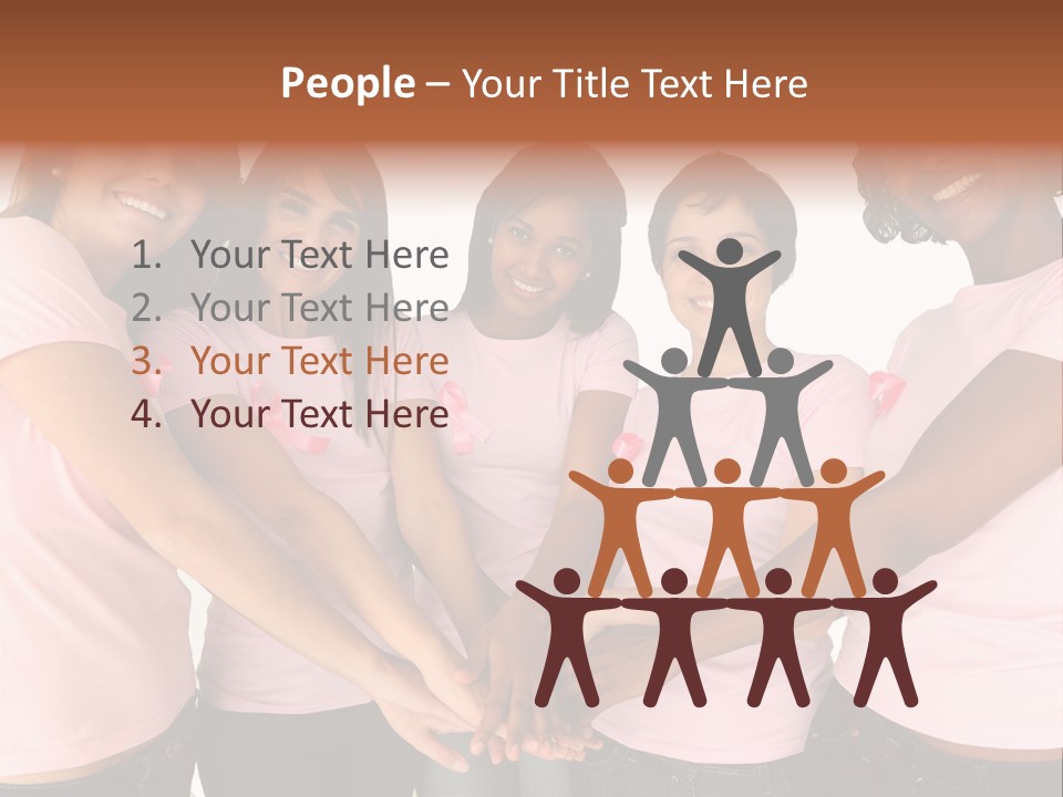 Concept Hands Caucasian PowerPoint Template