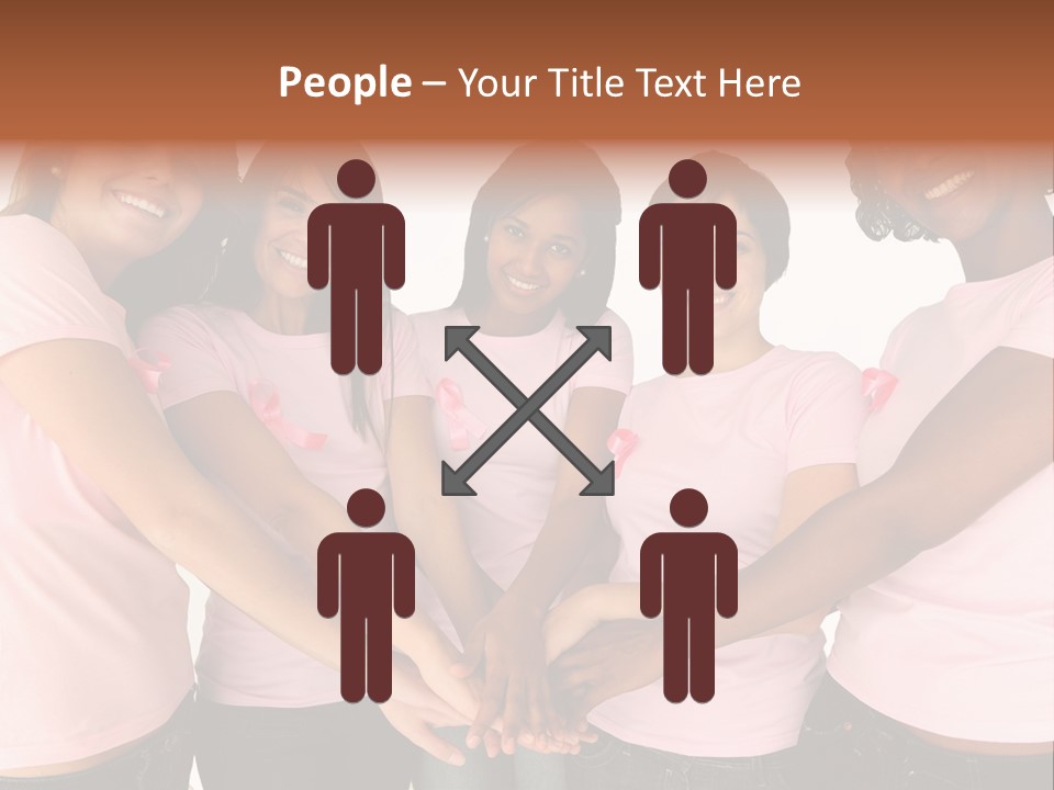 Concept Hands Caucasian PowerPoint Template