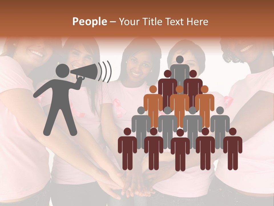 Concept Hands Caucasian PowerPoint Template