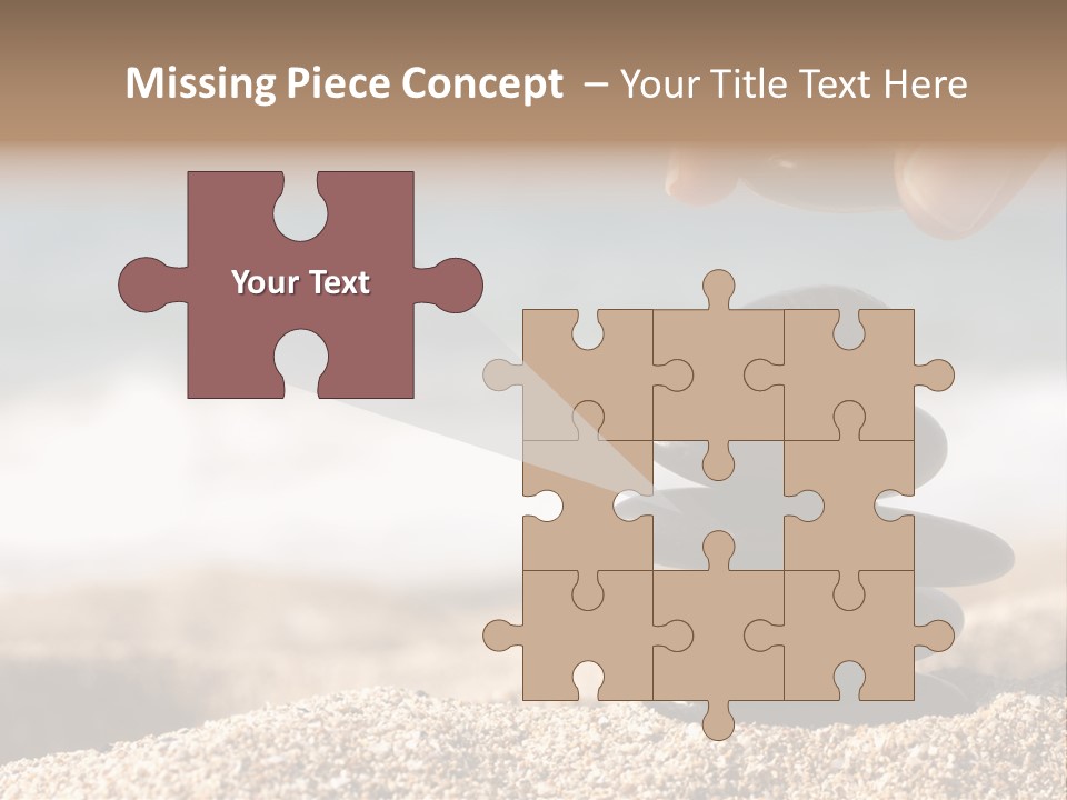 Stability Wave Hand PowerPoint Template