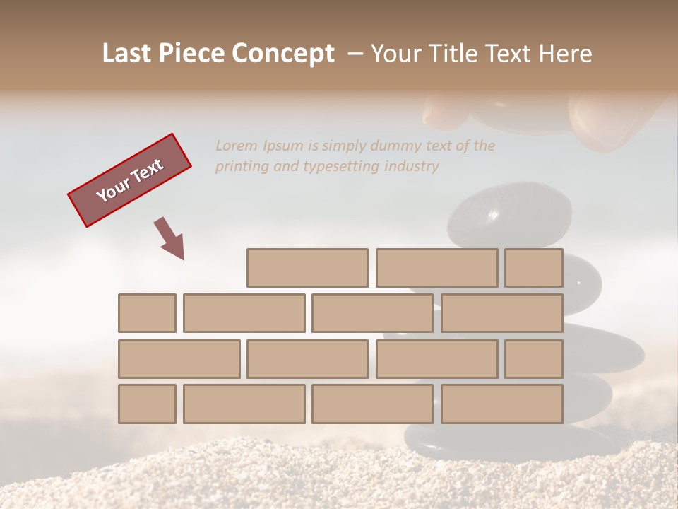 Stability Wave Hand PowerPoint Template