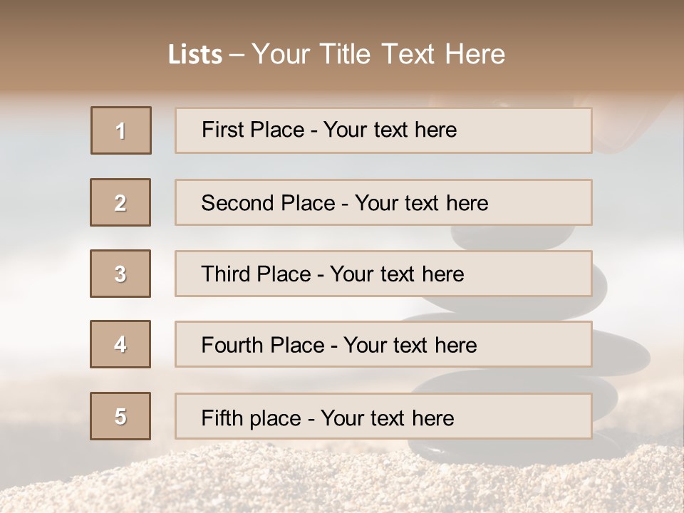 Stability Wave Hand PowerPoint Template