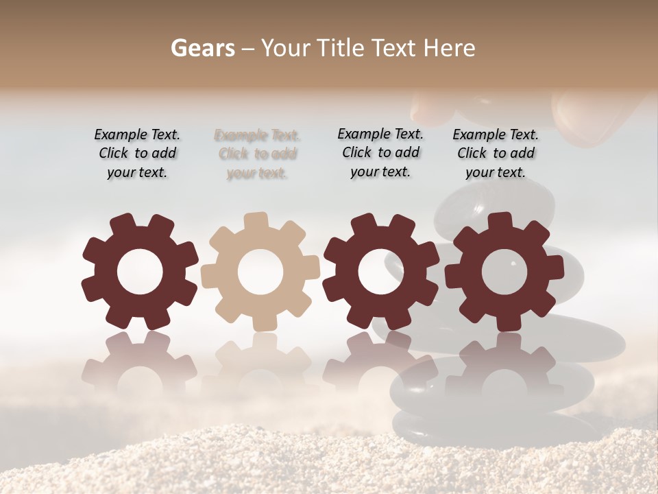 Stability Wave Hand PowerPoint Template