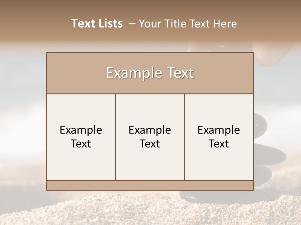 Stability Wave Hand PowerPoint Template