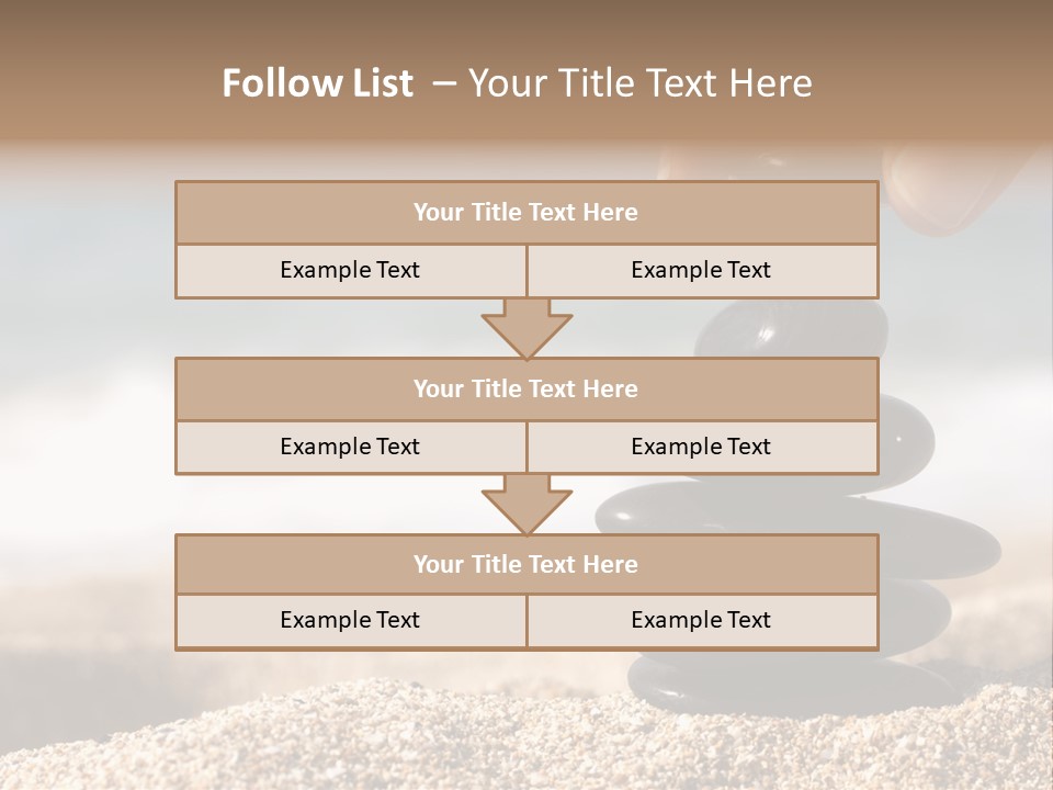 Stability Wave Hand PowerPoint Template