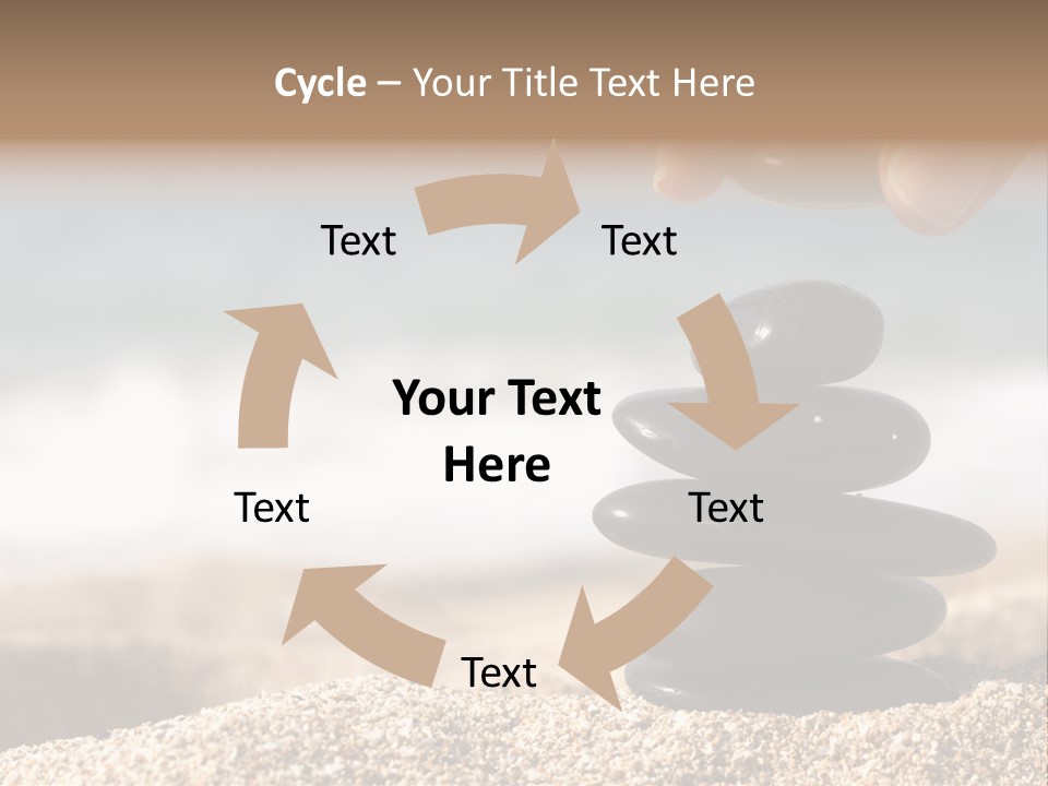 Stability Wave Hand PowerPoint Template