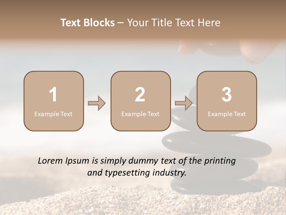 Stability Wave Hand PowerPoint Template
